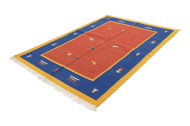 Kelim Teppich - Trendy 200 x 140 cm - orange