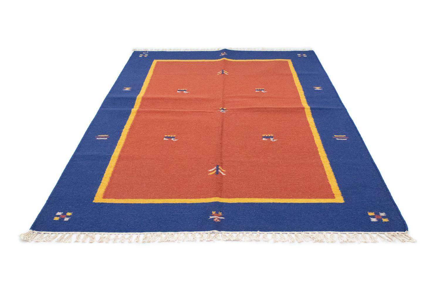 Tapis Kelim - Tendance - 200 x 140 cm - rouge