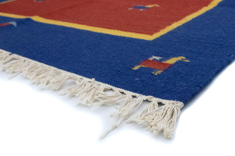 Tapis Kelim - Tendance - 200 x 140 cm - rouge