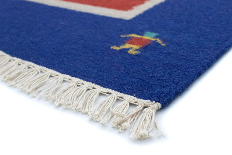 Tapis Kelim - Tendance - 200 x 140 cm - rouge