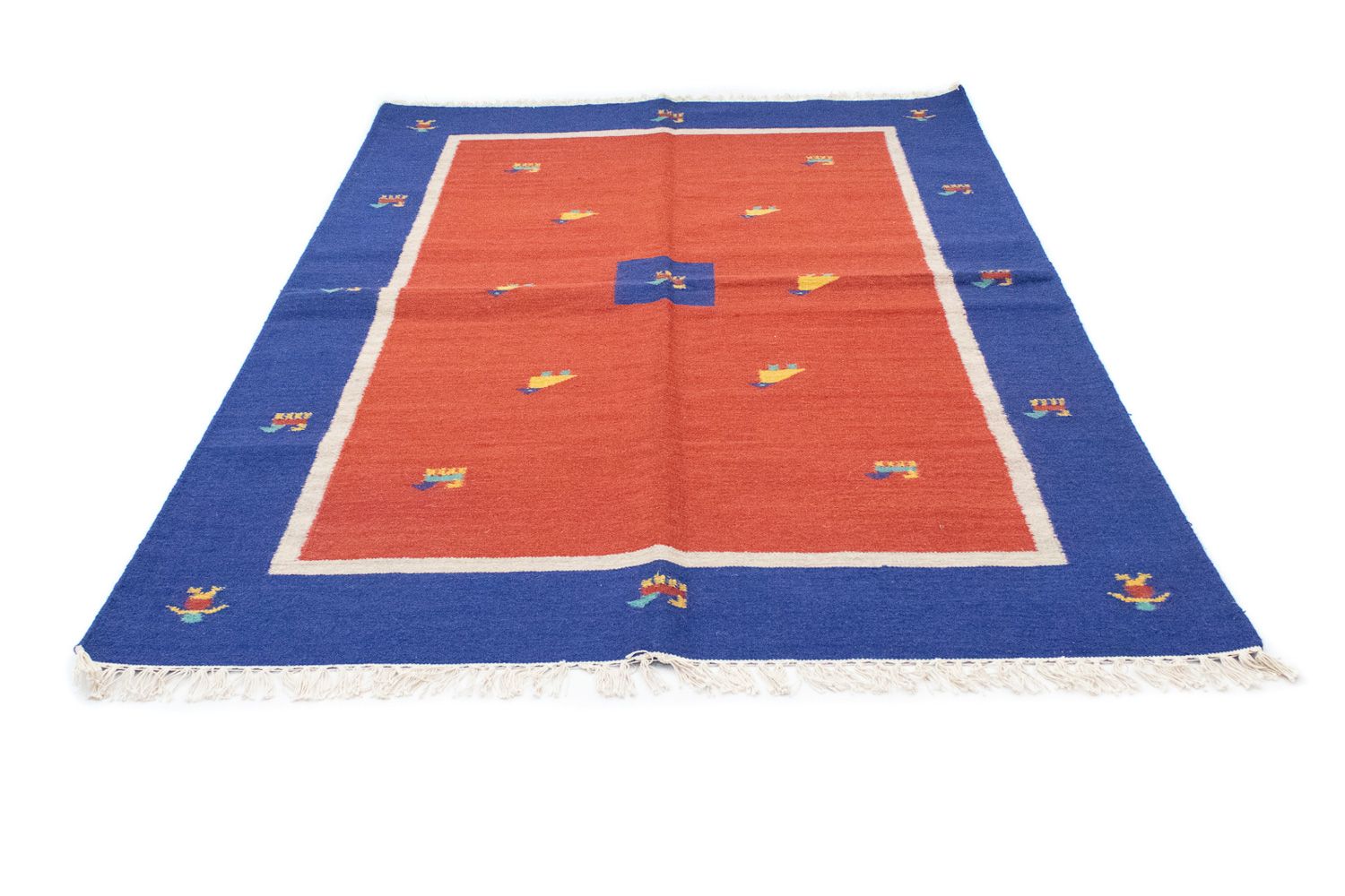Tapis Kelim - Tendance - 200 x 140 cm - rouge