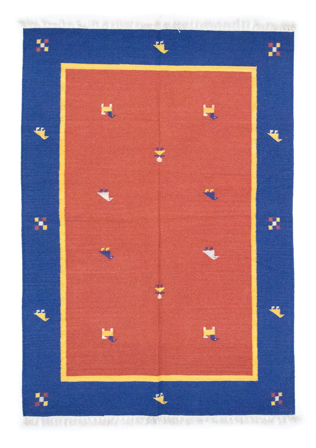 Tapis Kelim - Tendance - 200 x 140 cm - orange