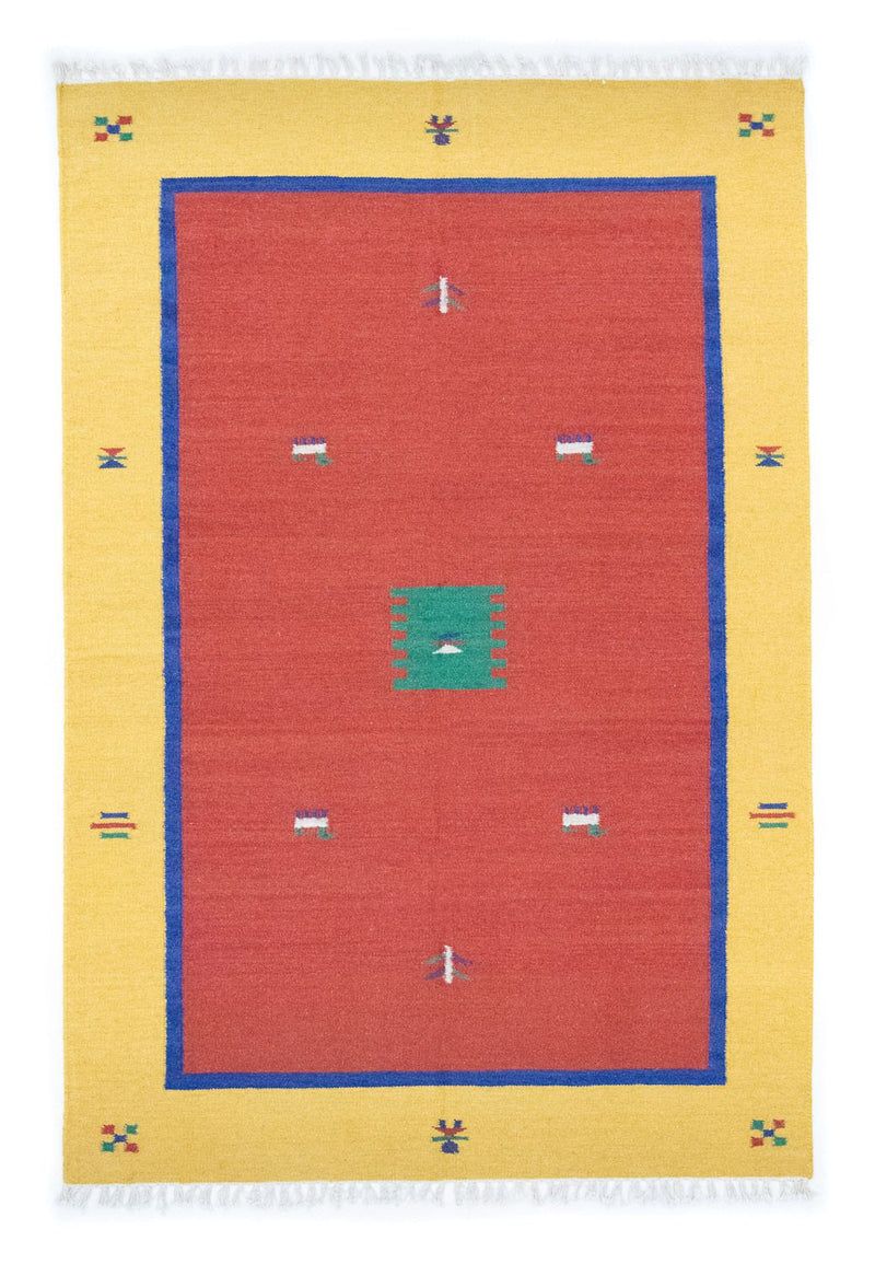 Tapis Kelim - Tendance - 200 x 140 cm - orange