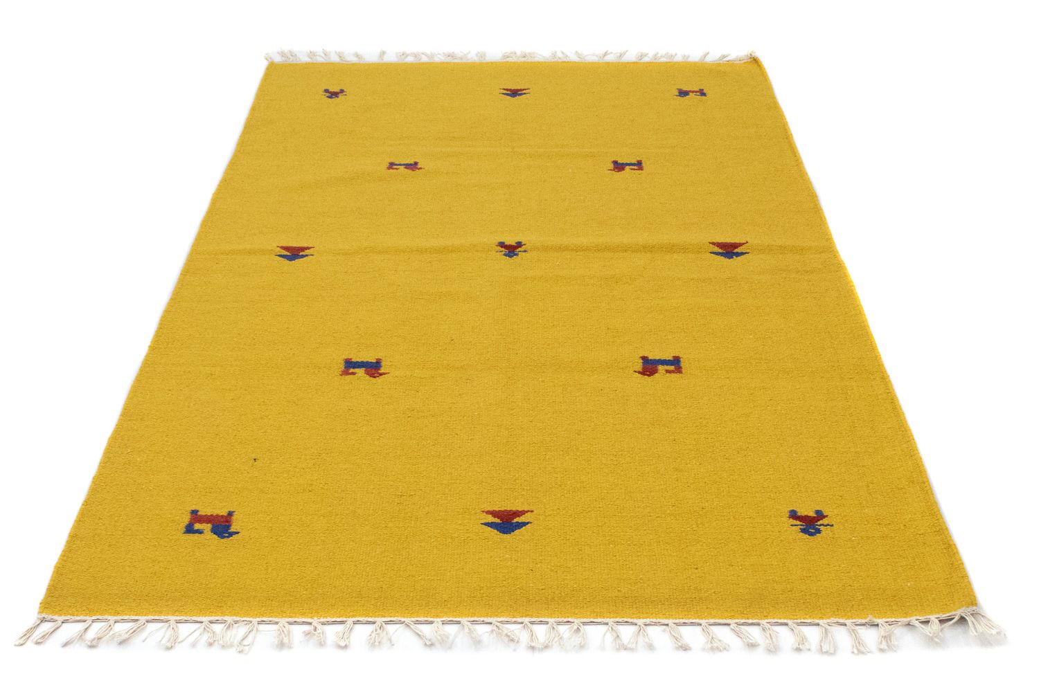 Tapis Kelim - Tendance - 180 x 120 cm - jaune