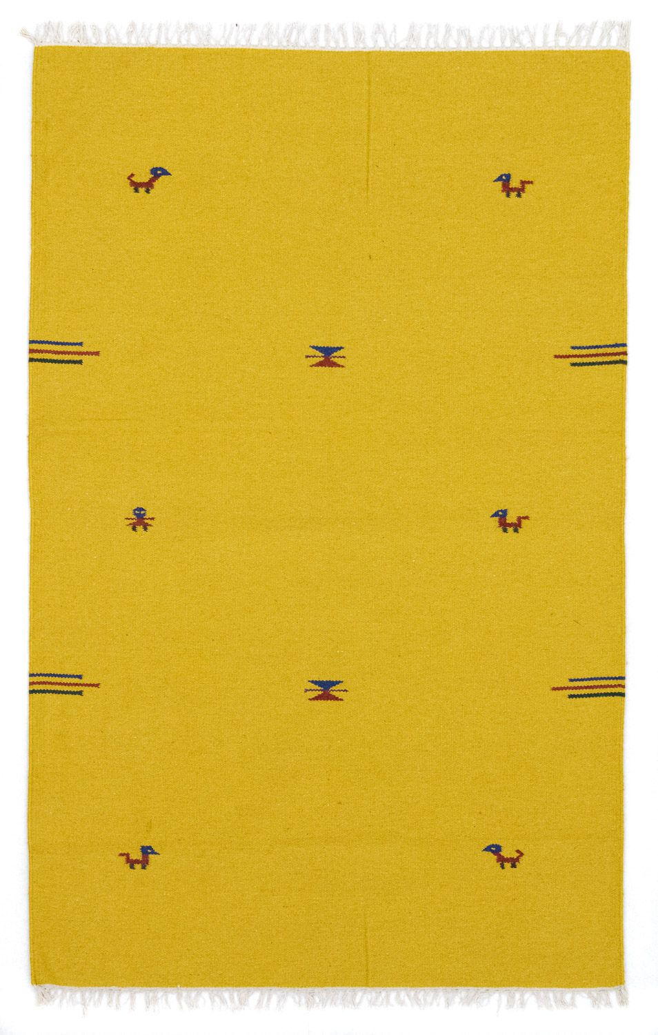 Tapis Kelim - Tendance - 180 x 120 cm - jaune