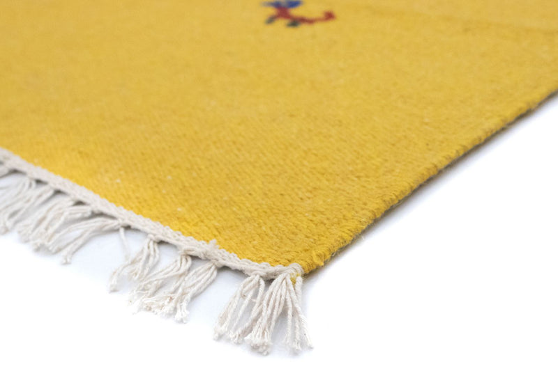 Tapis Kelim - Tendance - 180 x 120 cm - jaune