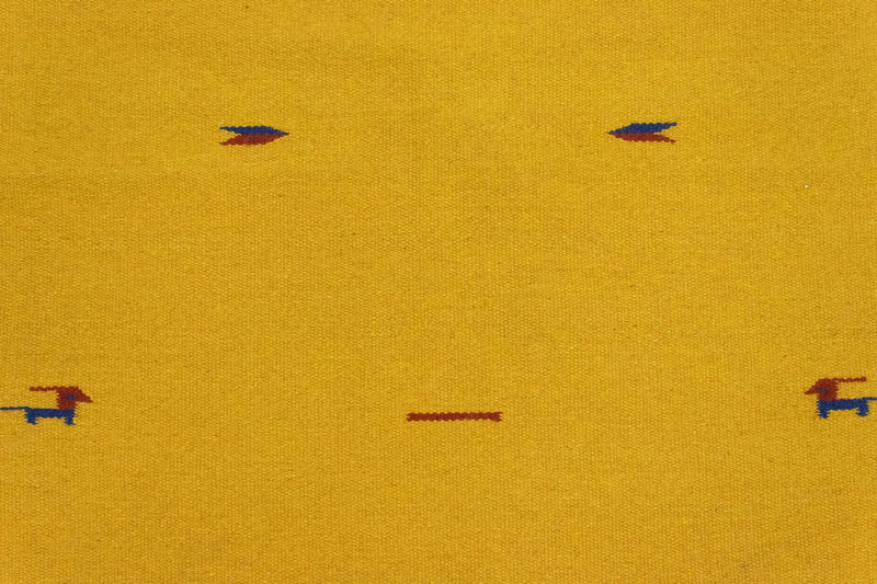 Tapis Kelim - Tendance - 180 x 120 cm - jaune