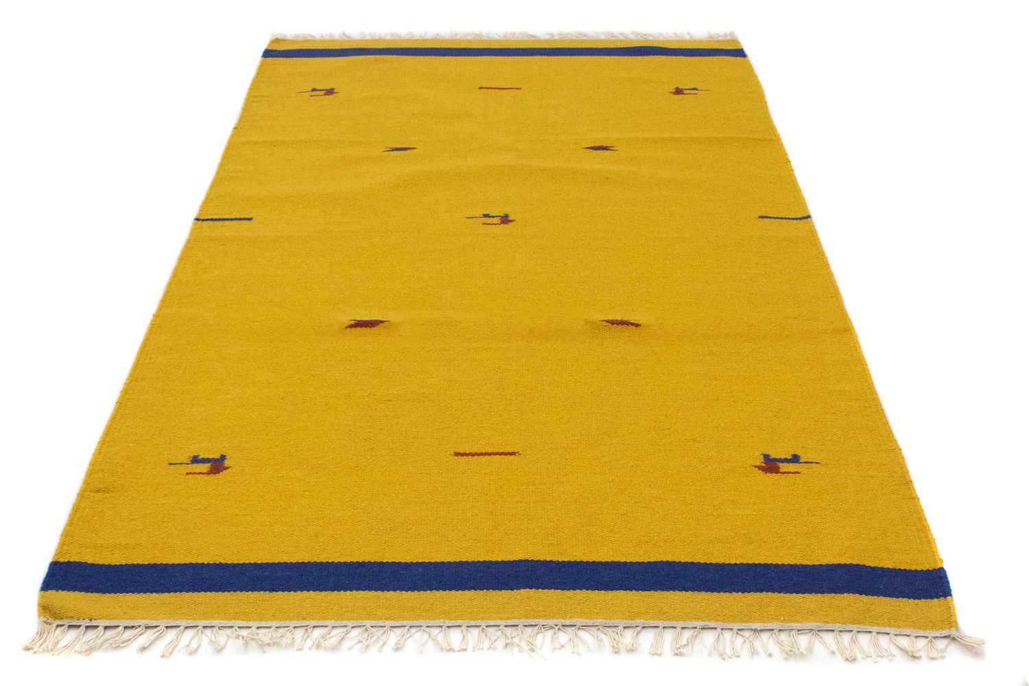 Tapis Kelim - Tendance - 180 x 120 cm - jaune