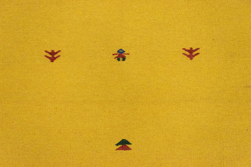 Tapis Kelim - Tendance - 180 x 120 cm - jaune