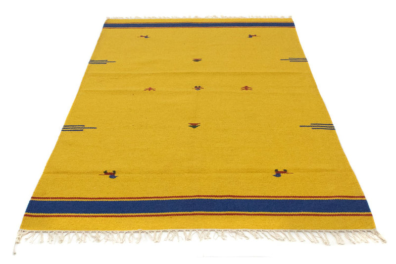 Tapis Kelim - Tendance - 180 x 120 cm - jaune