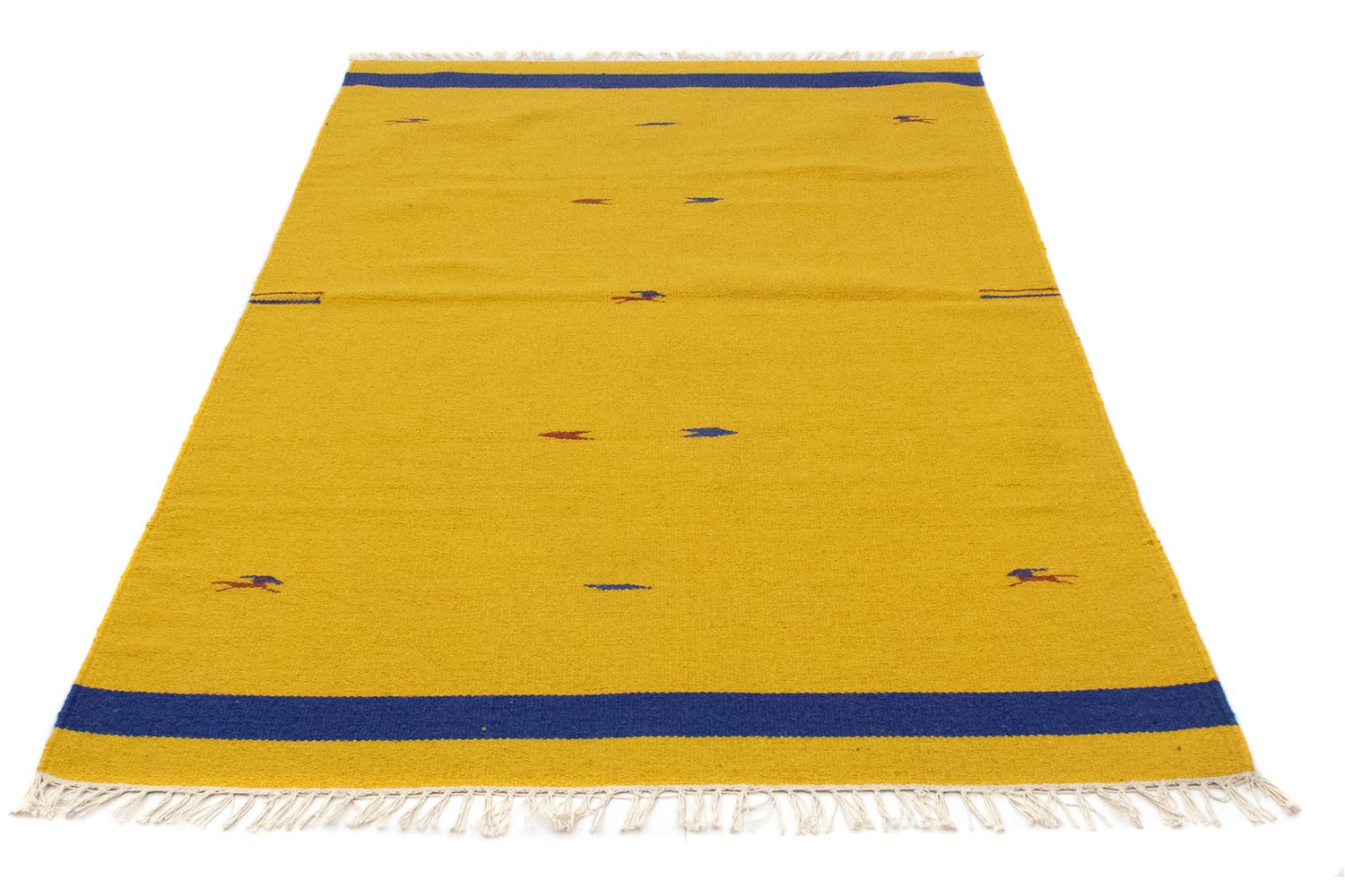 Kelim Teppich - Trendy 180 x 120 cm - gelb