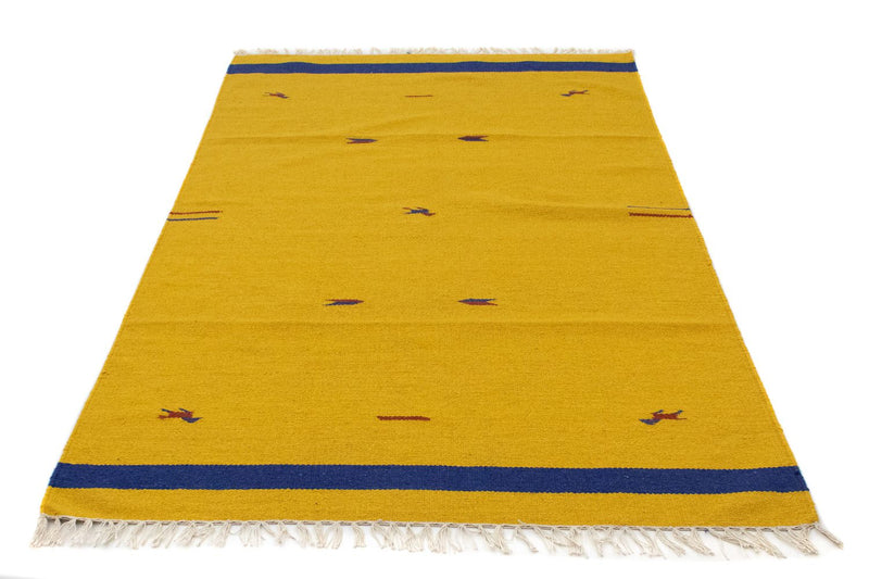 Tapis Kelim - Tendance - 180 x 120 cm - jaune