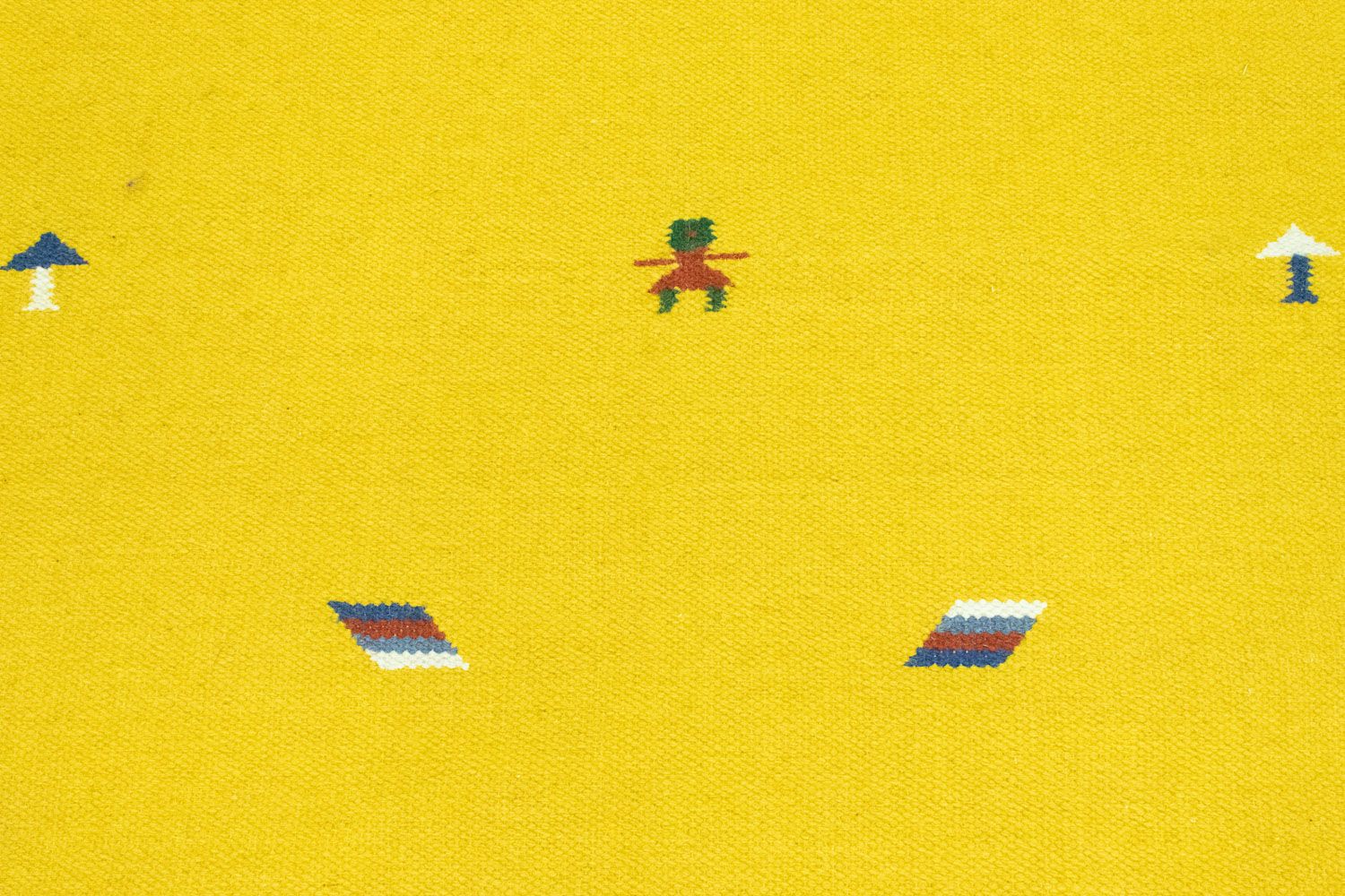Tapis Kelim - Tendance - 180 x 120 cm - jaune