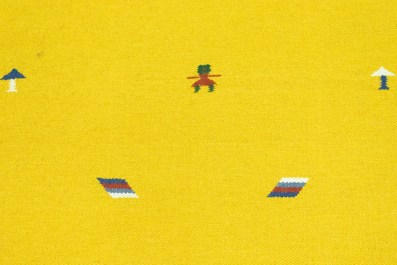 Tapis Kelim - Tendance - 180 x 120 cm - jaune