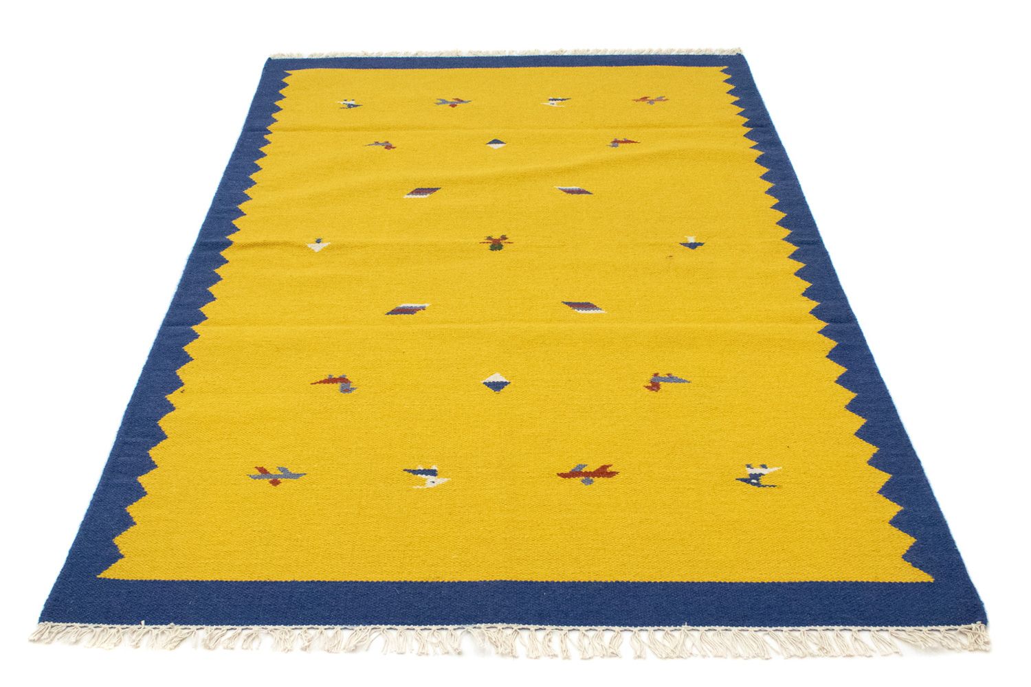 Tapis Kelim - Tendance - 180 x 120 cm - jaune