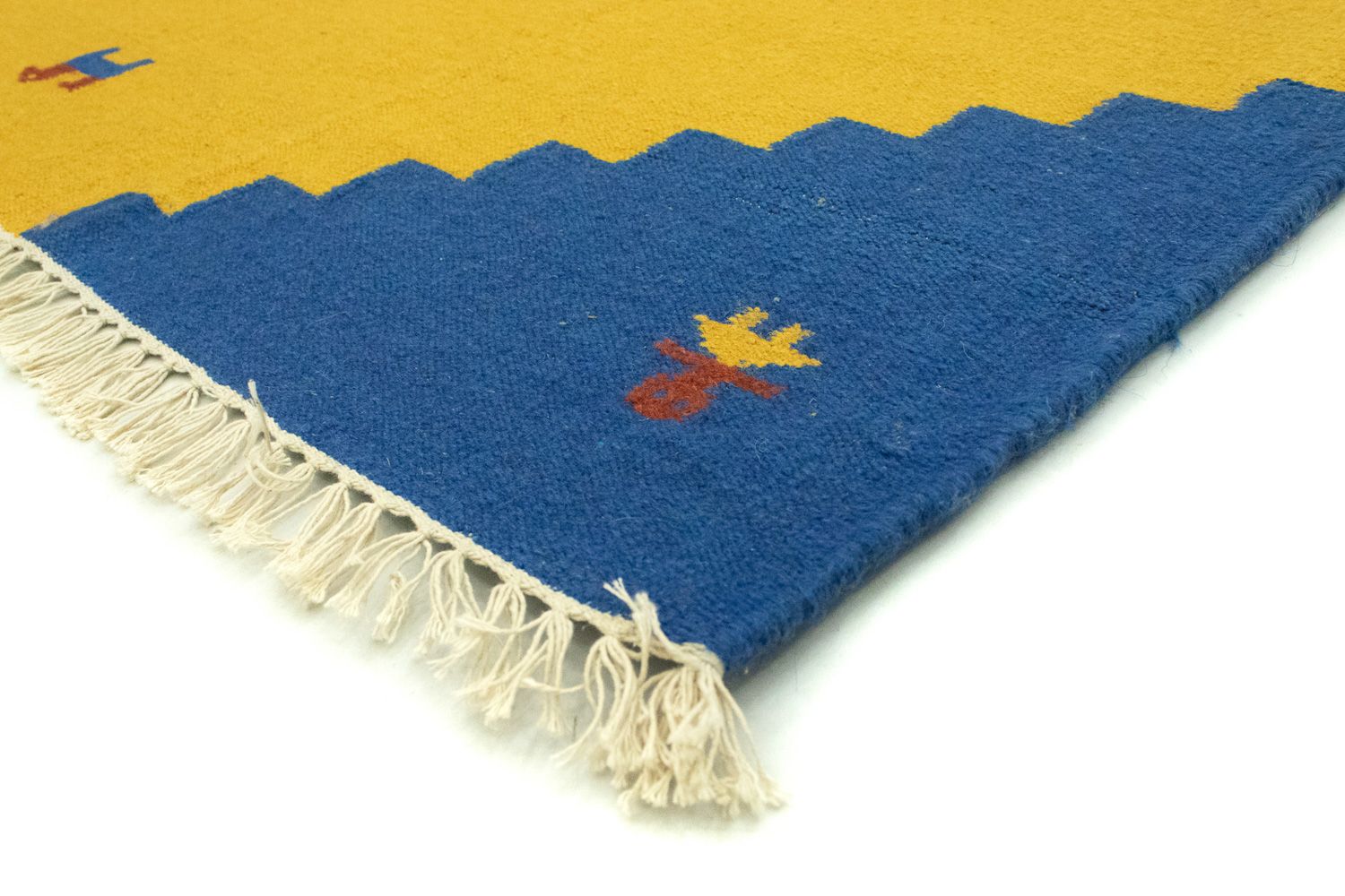 Tapis Kelim - Tendance - 300 x 200 cm - jaune