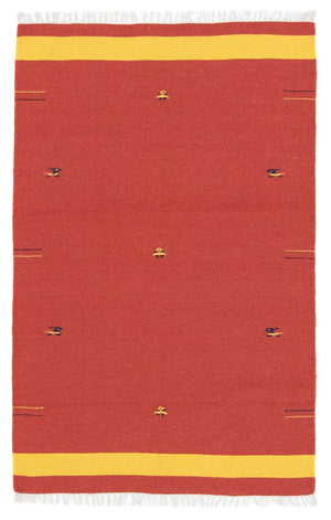 Tapis Kelim - Tendance - 180 x 120 cm - rouge