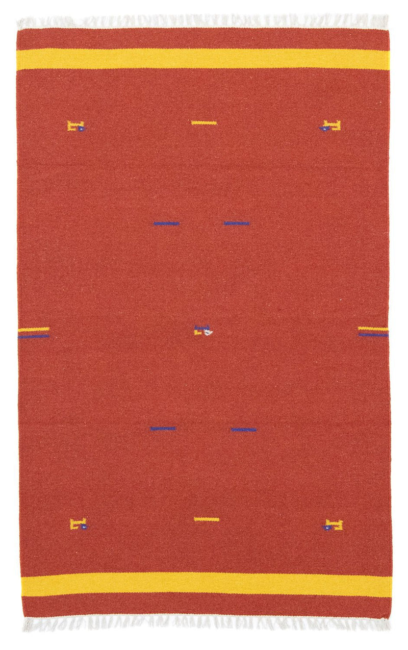 Tapis Kelim - Tendance - 180 x 120 cm - rouge
