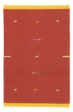 Tapis Kelim - Tendance - 180 x 120 cm - rouge