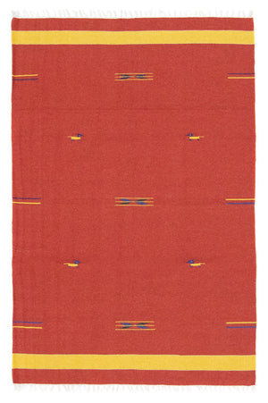 Tapis Kelim - Tendance - 180 x 120 cm - rouge