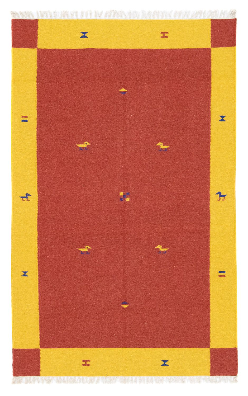 Tapis Kelim - Tendance - 180 x 120 cm - rouge