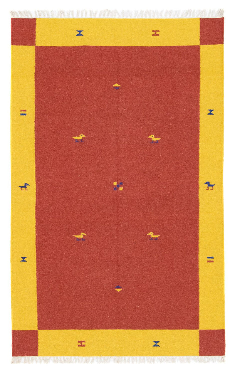 Tapis Kelim - Tendance - 180 x 120 cm - rouge
