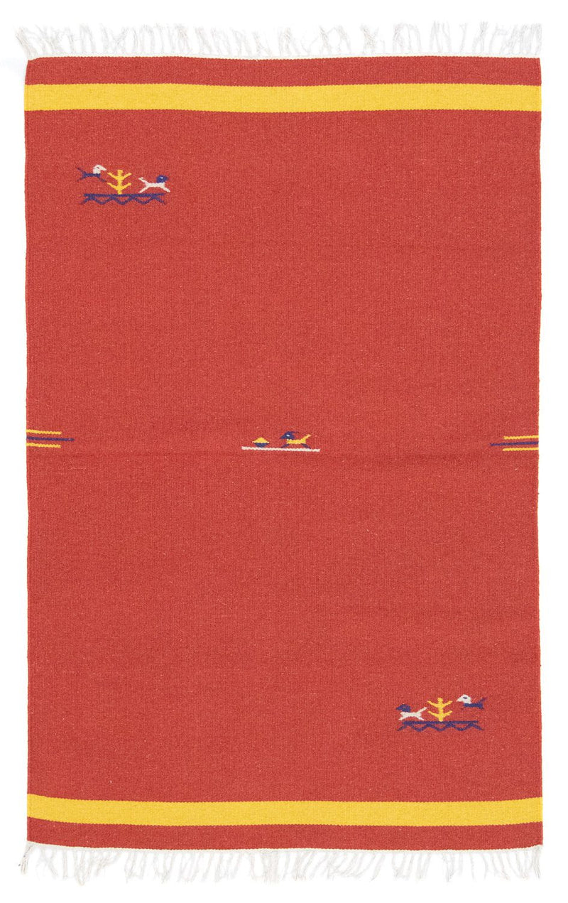 Tapis Kelim - Tendance - 180 x 120 cm - rouge