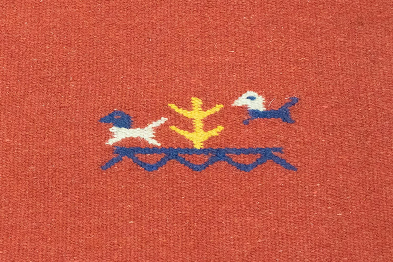 Tapis Kelim - Tendance - 180 x 120 cm - rouge