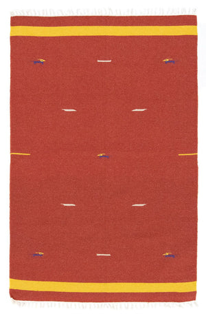 Tapis Kelim - Tendance - 180 x 120 cm - rouge