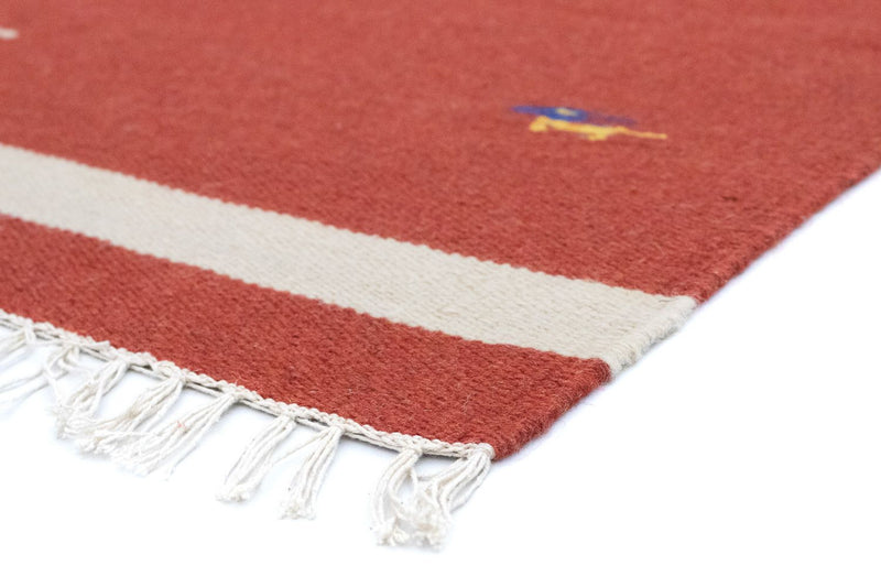Tapis Kelim - Tendance - 180 x 120 cm - rouge