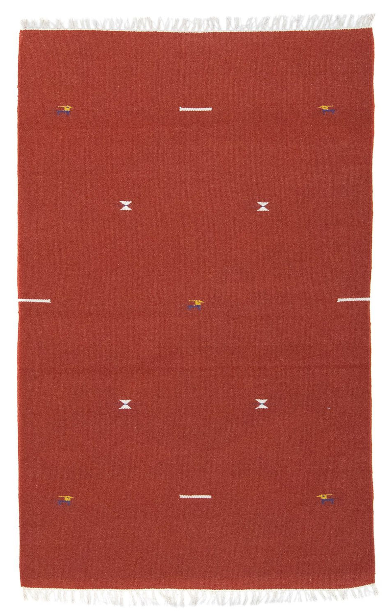 Tapis Kelim - Tendance - 180 x 120 cm - rouge