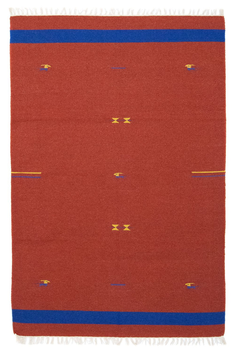 Tapis Kelim - Tendance - 180 x 120 cm - rouge