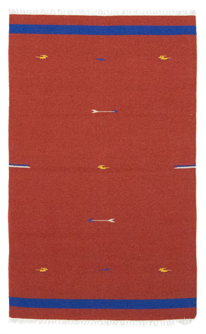 Tapis Kelim - Tendance - 180 x 120 cm - rouge