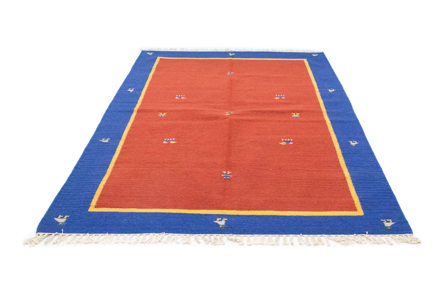 Tapis Kelim - Tendance - 200 x 140 cm - rouge