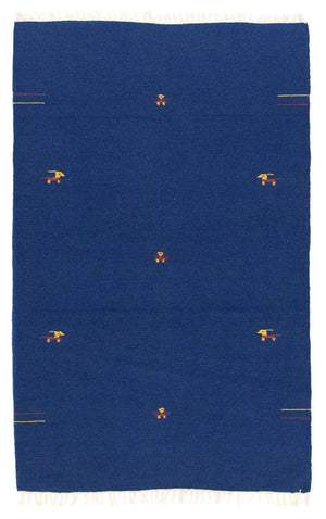 Tapis Kelim - Tendance - 180 x 120 cm - bleu