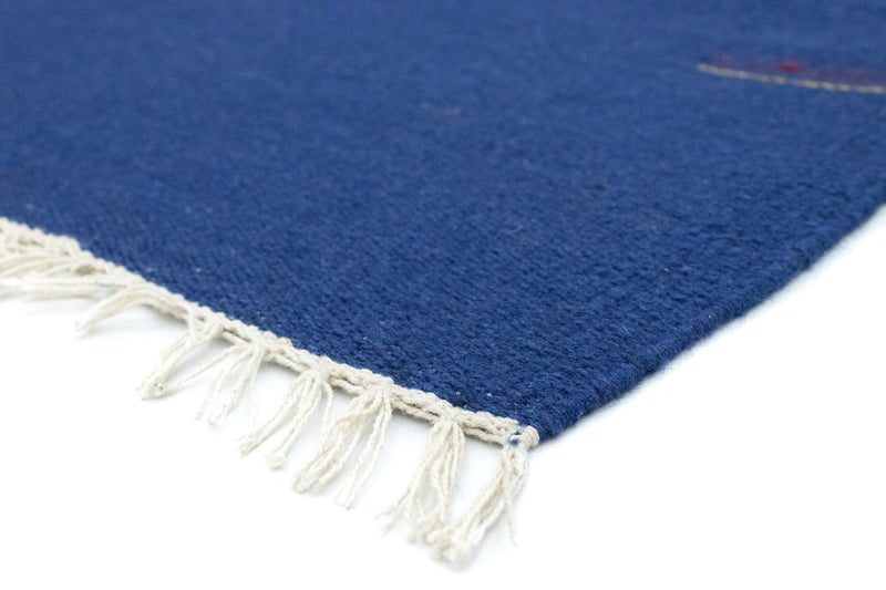 Tapis Kelim - Tendance - 180 x 120 cm - bleu