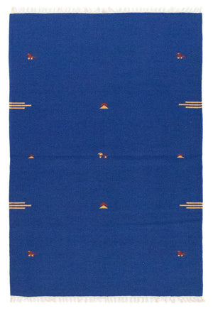 Tapis Kelim - Tendance - 180 x 120 cm - bleu