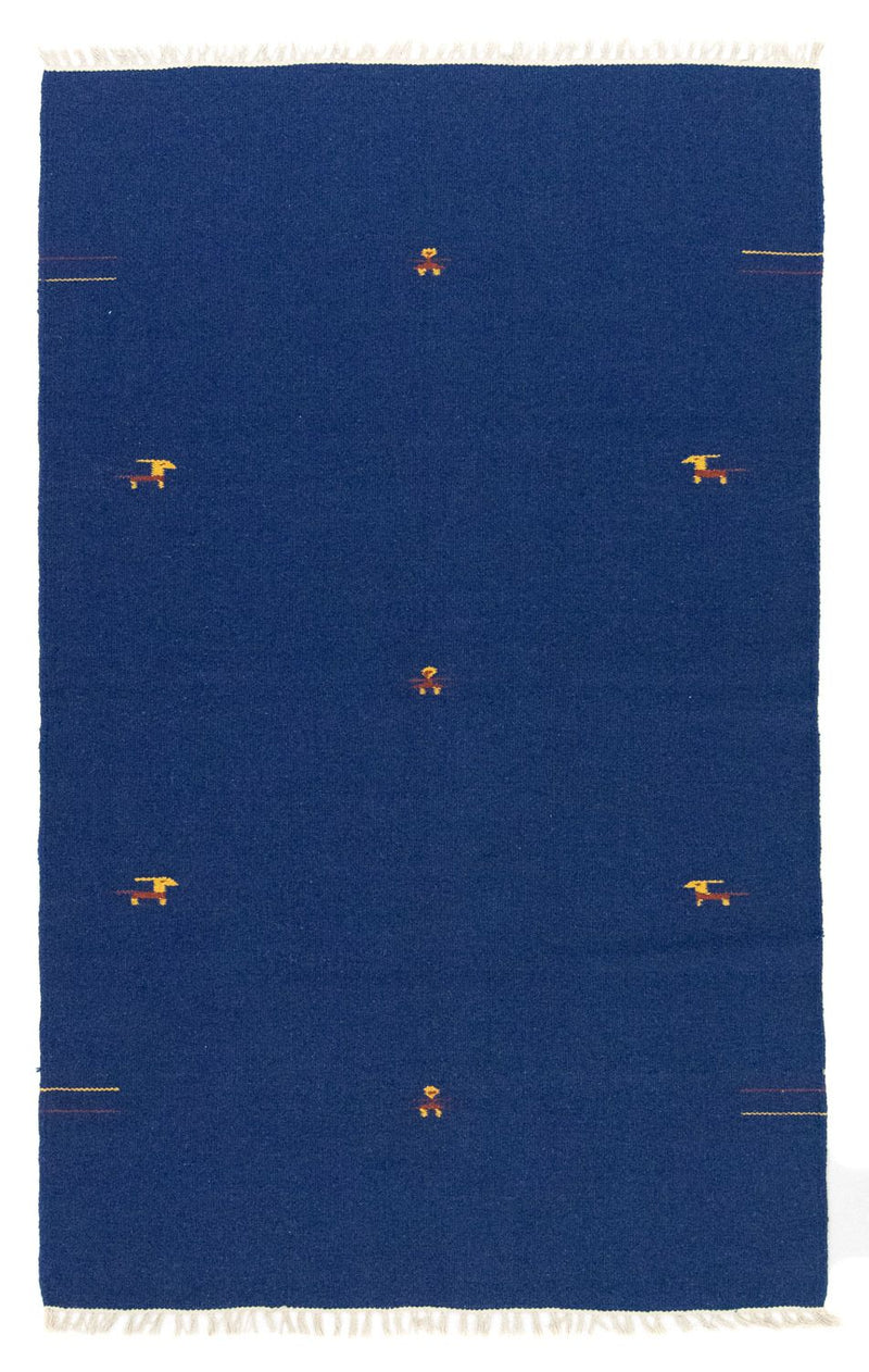 Tapis Kelim - Tendance - 180 x 120 cm - bleu