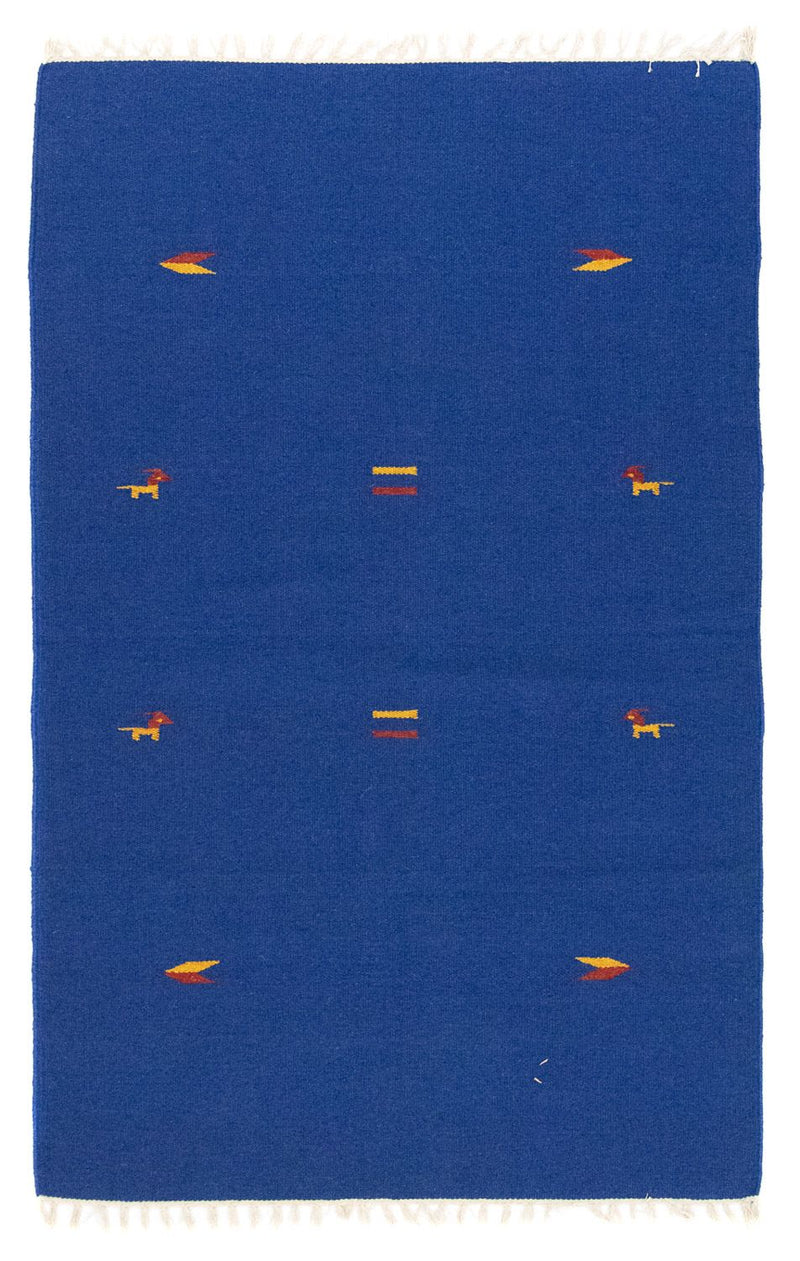 Tapis Kelim - Tendance - 180 x 120 cm - bleu