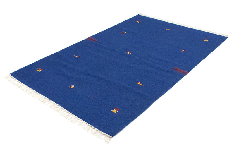 Tapis Kelim - Tendance - 180 x 120 cm - bleu