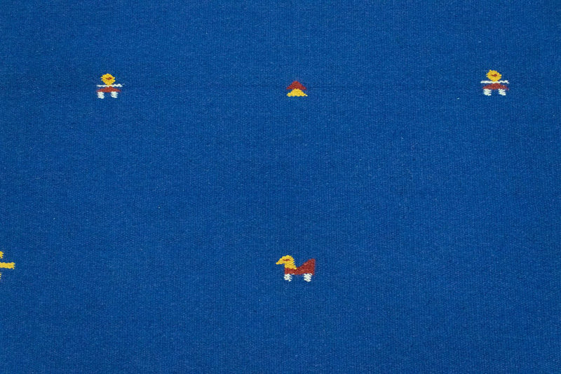 Tapis Kelim - Tendance - 180 x 120 cm - bleu