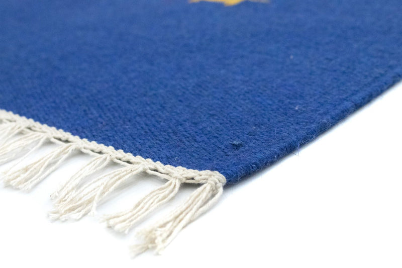 Tapis Kelim - Tendance - 180 x 120 cm - bleu