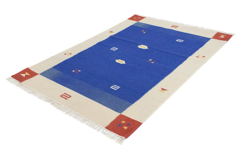 Tapis Kelim - Tendance - 180 x 120 cm - bleu