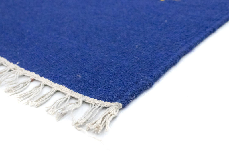 Tapis Kelim - Tendance - 180 x 120 cm - bleu
