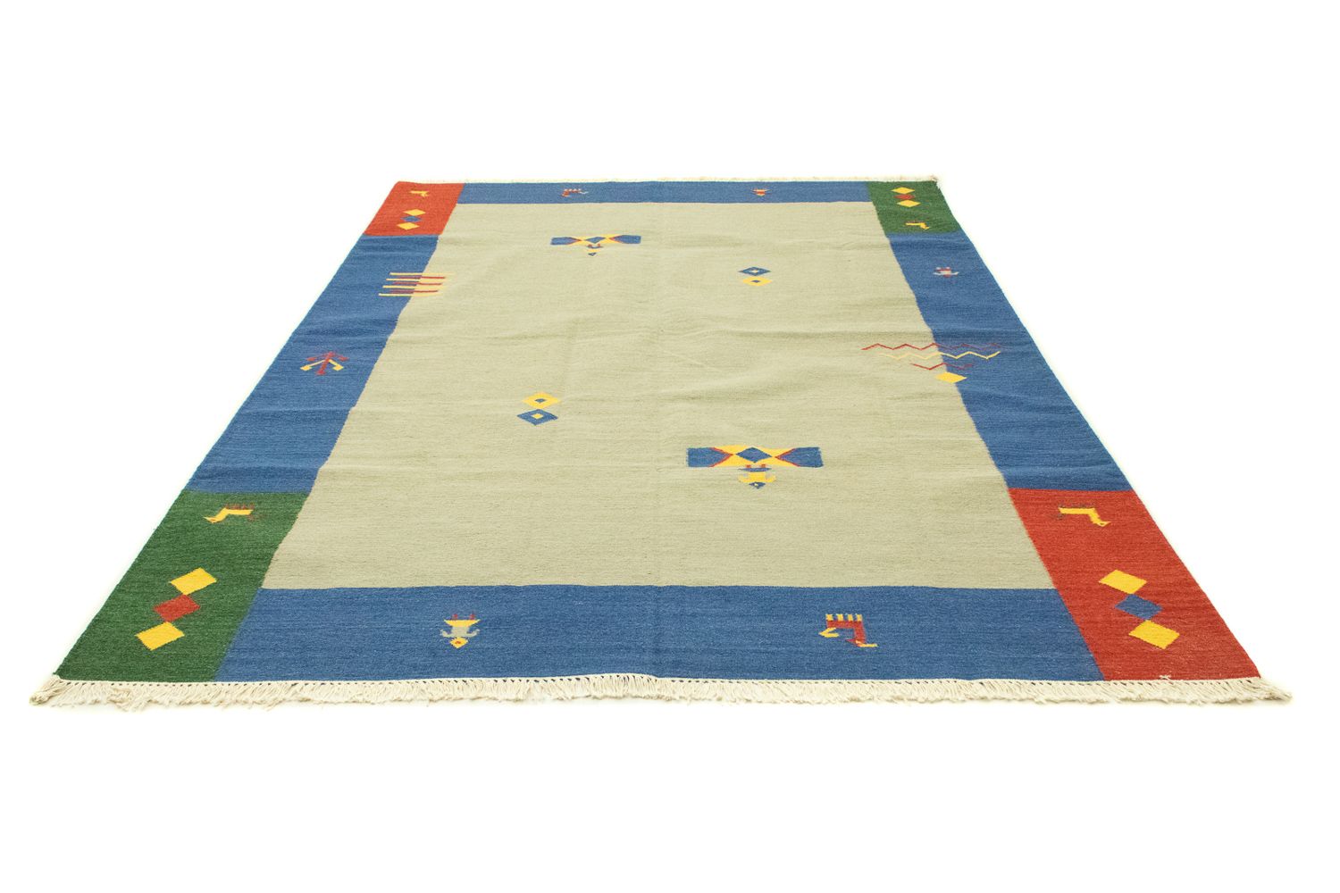 Tapis Kelim - Tendance - 300 x 200 cm - vert