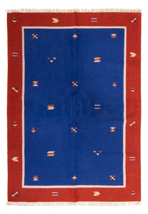 Tapis Kelim - Tendance - 240 x 170 cm - bleu foncé