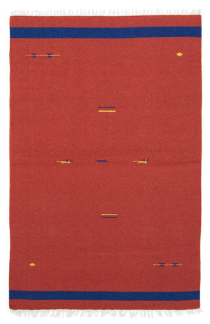 Tapis Kelim - Tendance - 180 x 120 cm - rouge