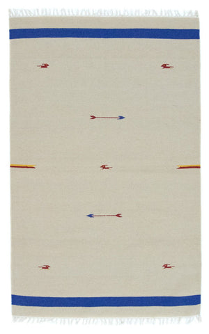 Tapis Kelim - Tendance - 180 x 120 cm - beige