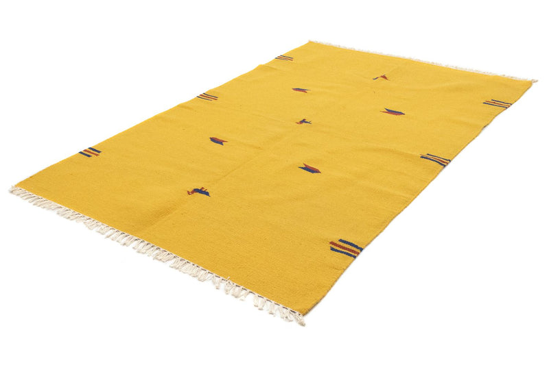 Tapis Kelim - Tendance - 200 x 140 cm - jaune