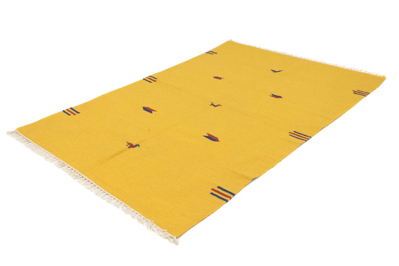 Tapis Kelim - Tendance - 200 x 140 cm - jaune